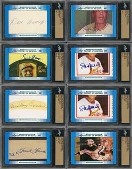 2017 Leaf "History of Baseball" Signed Cuts Collection (118 Different) 